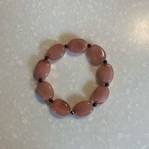 Pink stone bracelet
